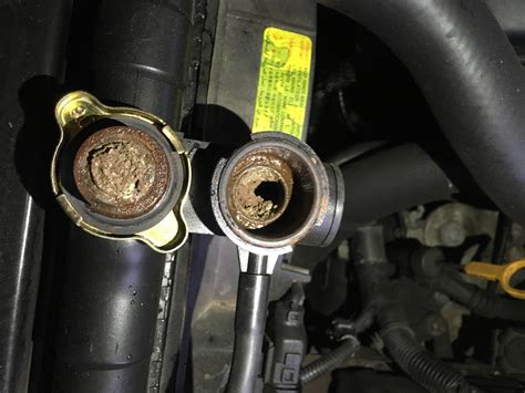 radiator cleaner mud|mud in radiator cap.